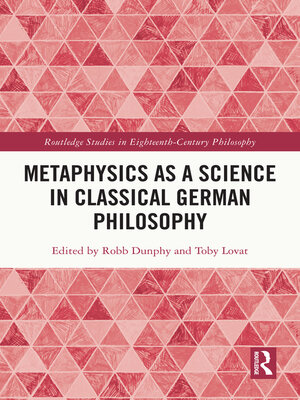 cover image of Metaphysics as a Science in Classical German Philosophy
